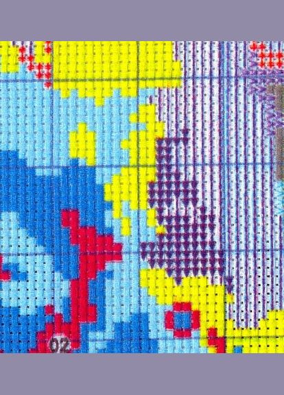 Набір для вишивання за нанесеною на канву схемою "Vintage rose". AIDA 14CT printed, 59*44 см Joy Sunday (313614117)