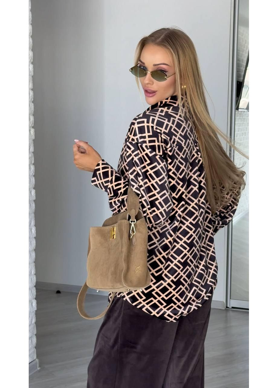 Костюм жіночій двійка велюровий з принтом преміум якості теплий на осінь JUGO Atel 077 (362572086)