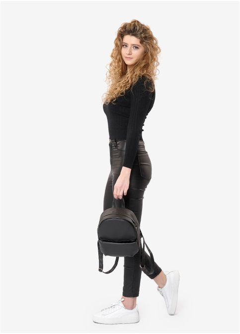 Рюкзак жіночий з екошкіри Brix SQH Чорний Sambag (301871760)