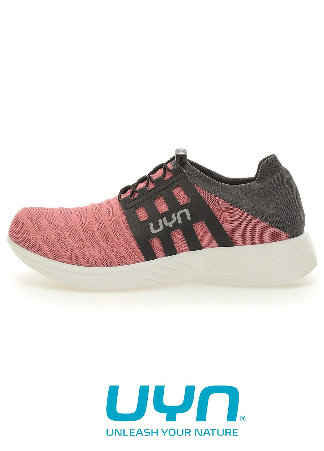 Цветные кроссовки женские UYN 3D RIBS TUNE P115 Pink/Charcoal