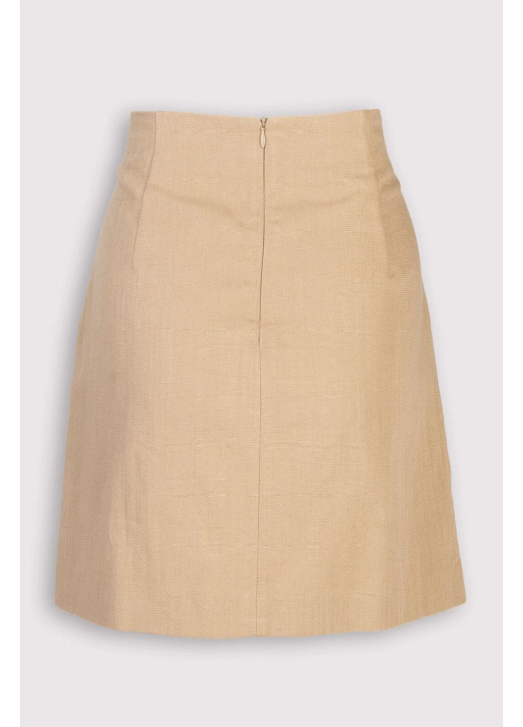 Светло-коричневая карнавальный, праздничный, коктейльный, повседневная, вечерний, офисная, домашний, пляжный, кэжуал стильная классическая юбка Sandro карандаш, а-силуэта (трапеция)