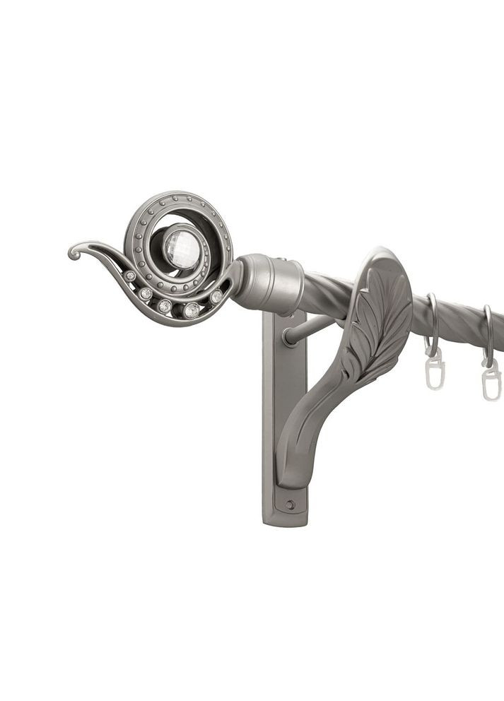 Карниз Око Дракона металлический однорядный ретро скрученная труба Сатин 25 мм 240 см (00-00016837) ORVIT (300281924)