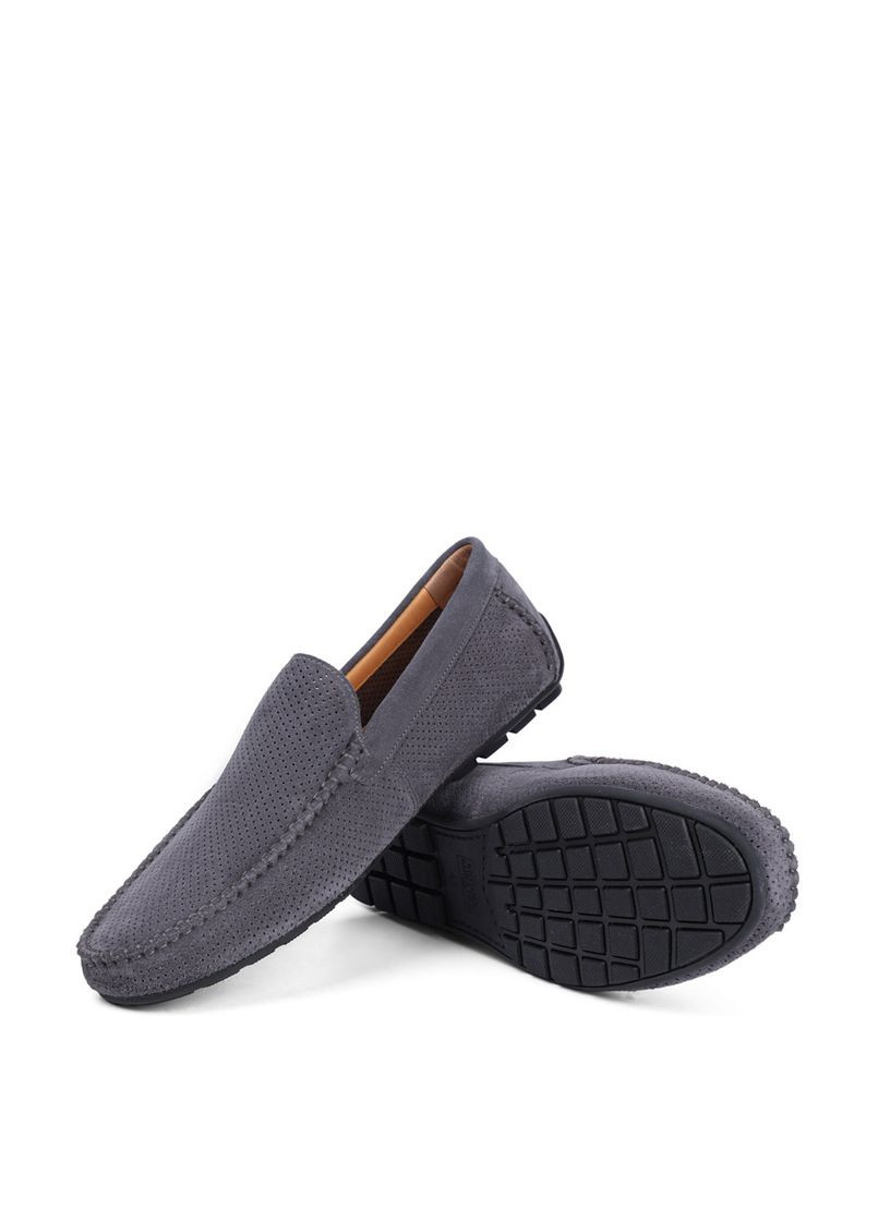 Серые мужские мокасины 72092-2401 серый замша Miguel Miratez