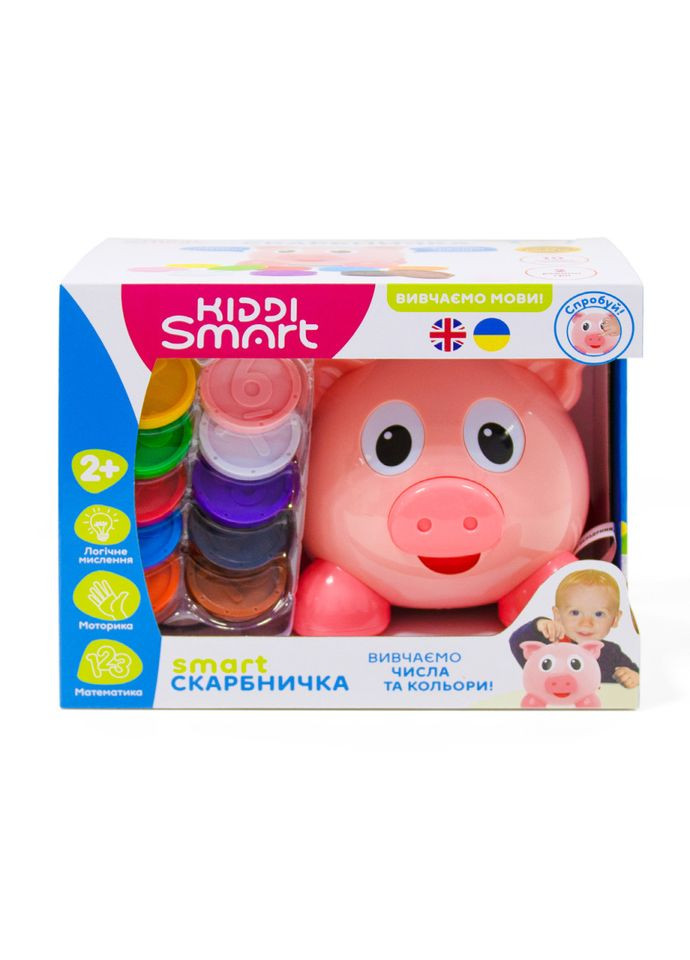 Інтерактивна навчальна іграшка Smart-Скарбничка 208441 українська та англійська KIDDI SMART (316265338)