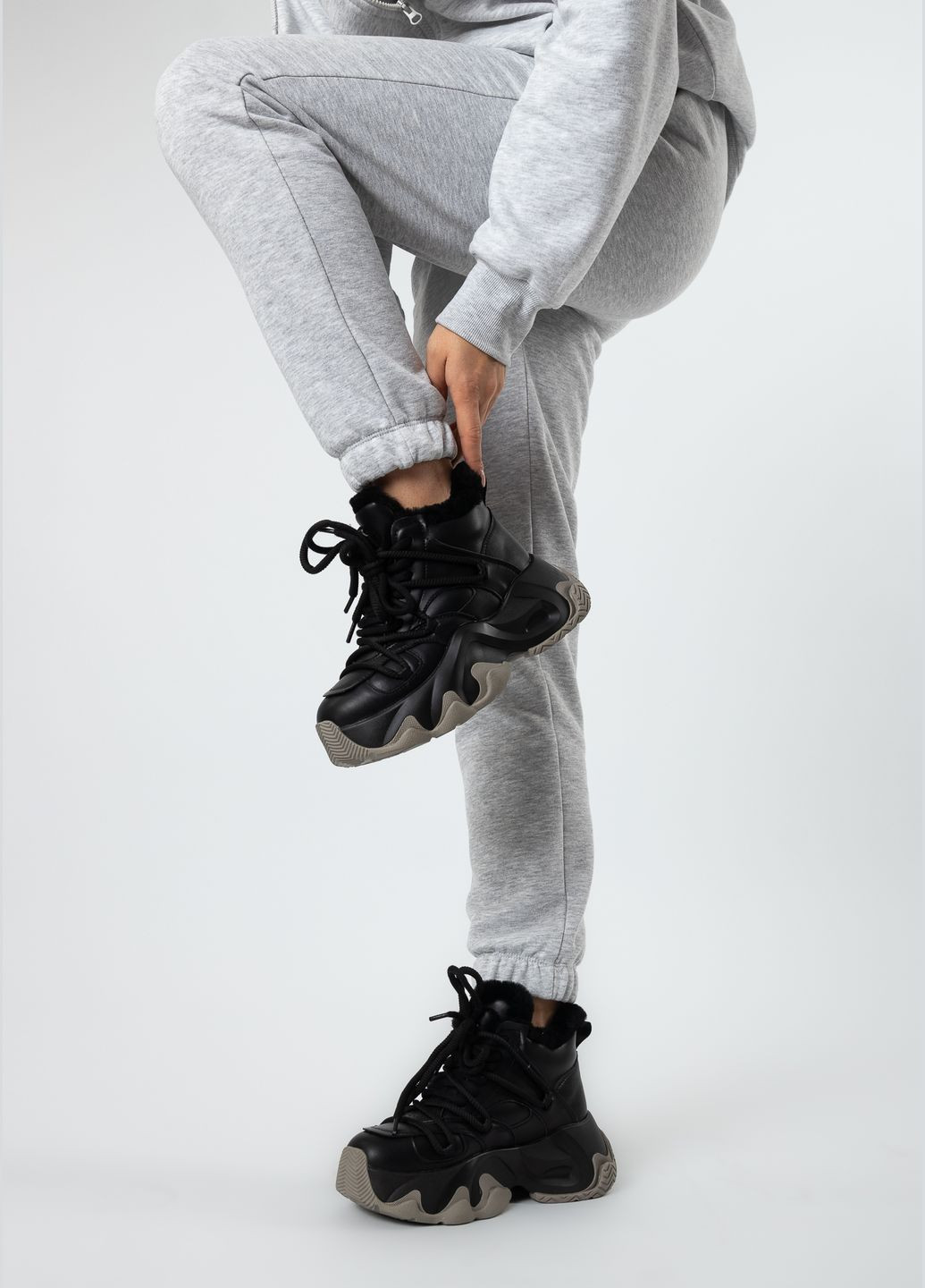 Кросівки (1895Ц) Aimeini чорні зими (328913042)