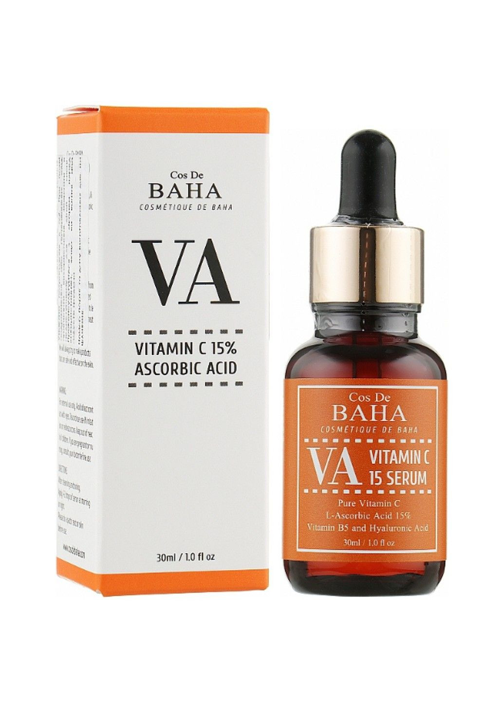 Сыворотка для лица с витамином C для выравнивания тона VA Vitamin C 15 Serum, 30ml Cos De Baha (292323719)