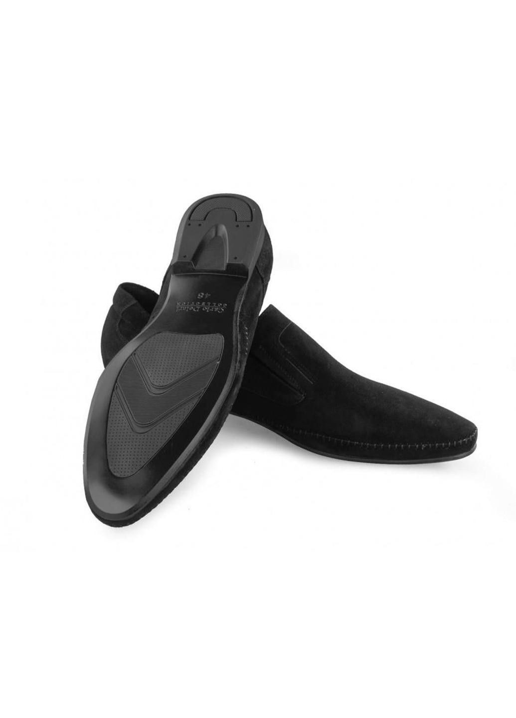 Черные повседневные туфли мужские Carlo Delari