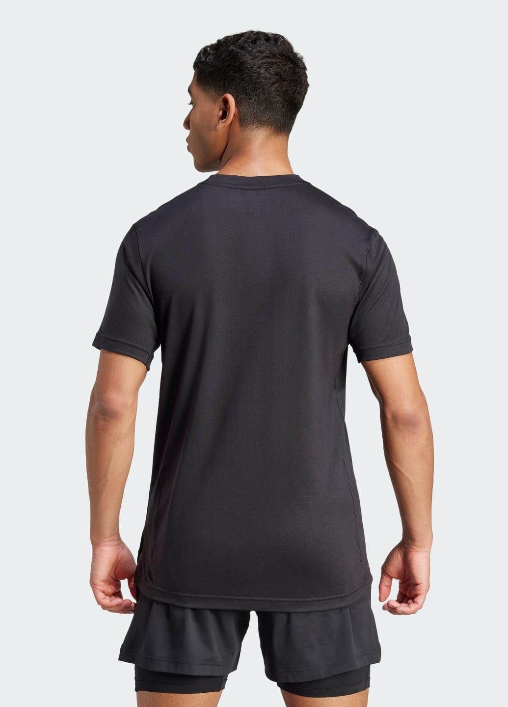 Чорна футболка yoga premium training adidas