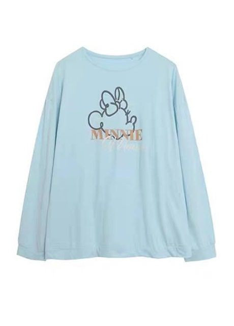 Голубая всесезон пижама реглан + брюки Disney