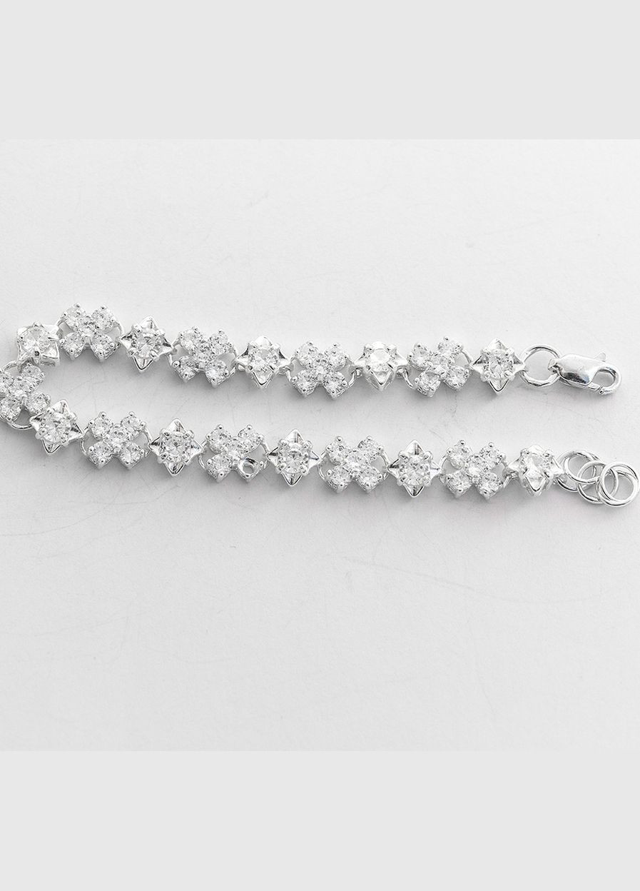 Регулируемый браслет с камушками 8805 SE, размер Maxi Silver (341539821)