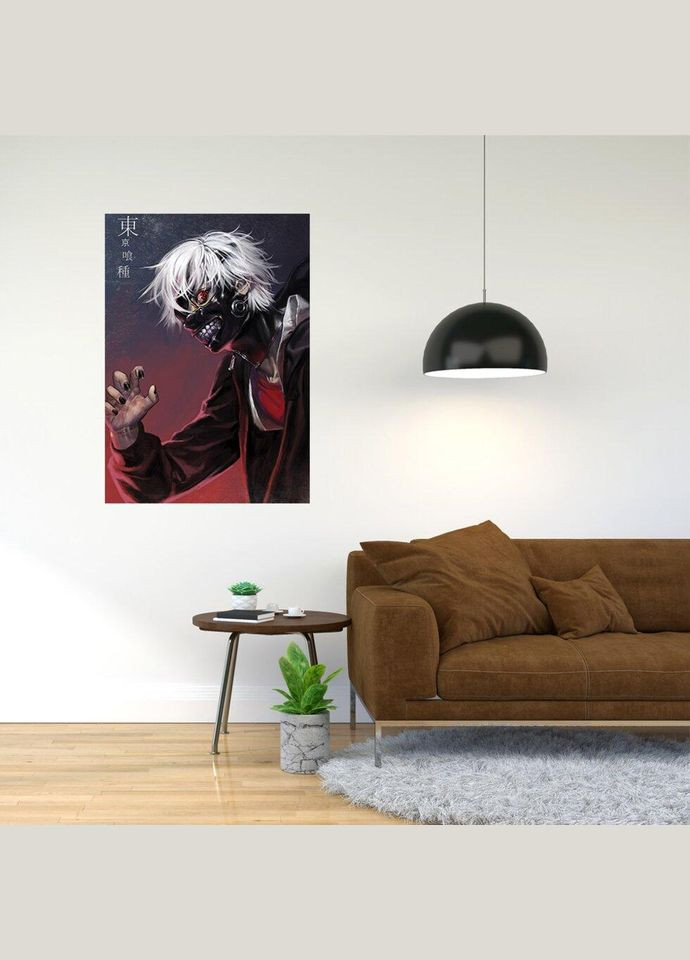 Плакат- з принтом "Tokyo Ghoul - Токійський гуль (манга у жанрі темного фентезі аніме) 13" А1 Кавун постер (316209175)