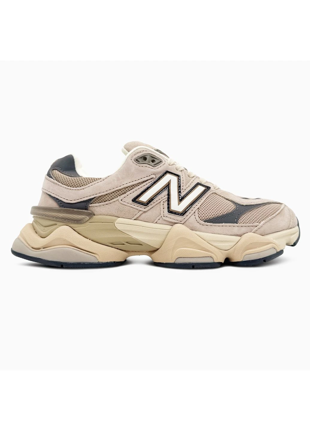 Кросівки жіночі і чоловічі New Balance 9060 'Moonrock Linen' | Нью Беланс 9060 бежеві демісезони (375028392)