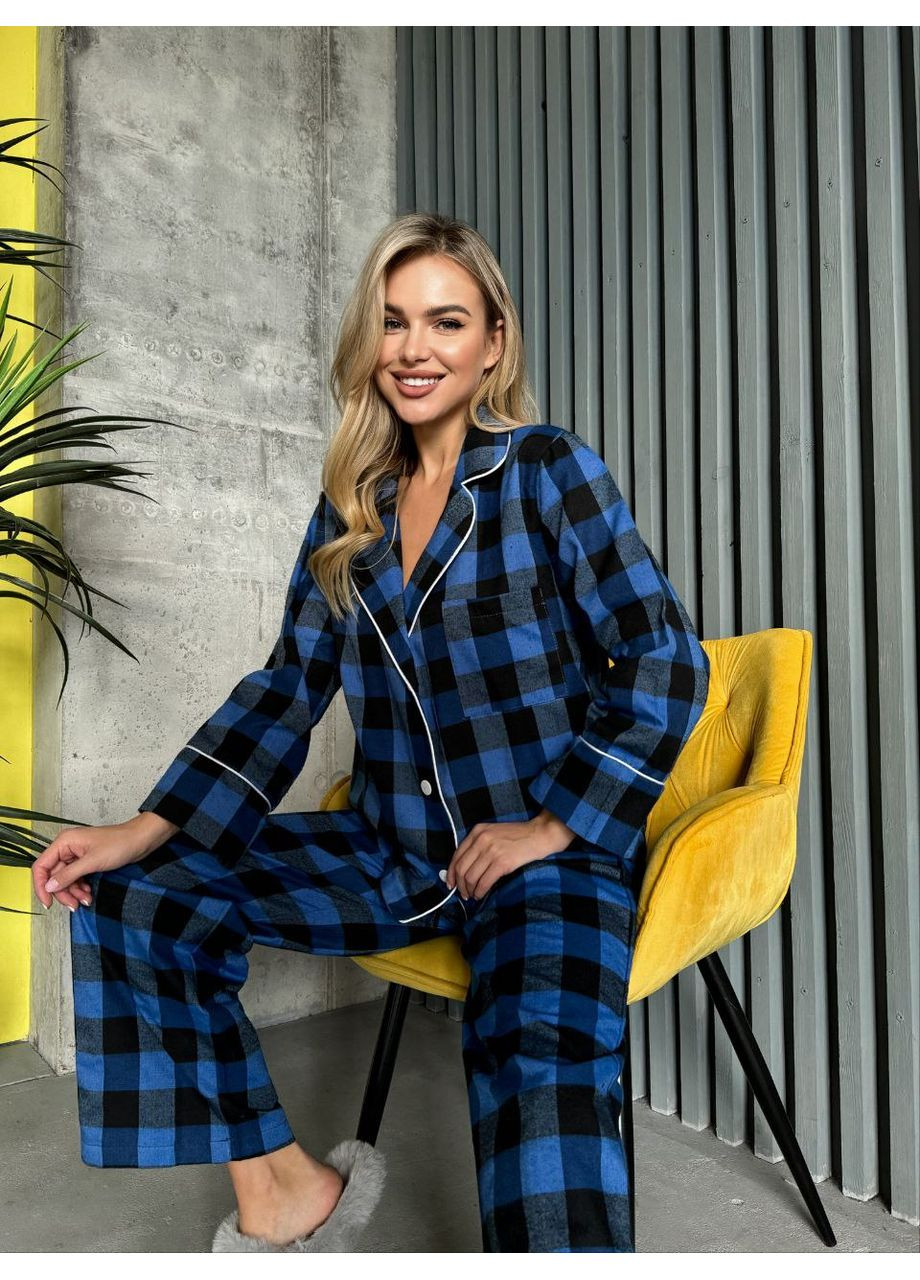 Синяя женская пижама Osoblyva