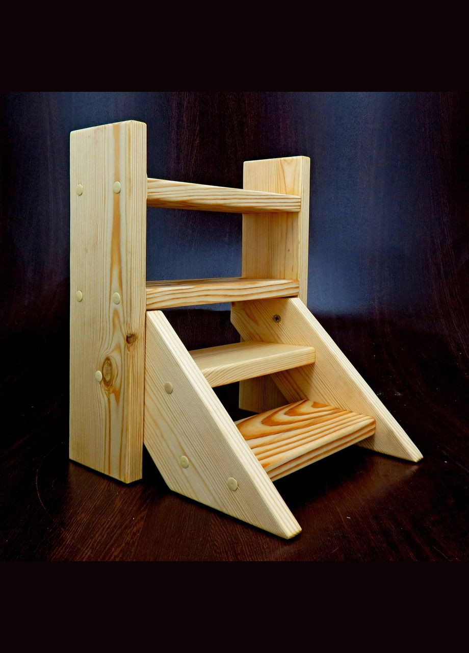 Підставка для квітів з дерева Канарія ваніль (ЦВП-000902) No Brand (328225596)