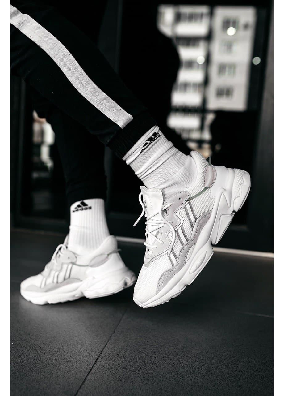 КРОССОВКИ ЖЕНСКИЕ ADIDAS OZWEEGO ADIPRENE PRIDE BEIGE WHITE 2 АДИДАС ОЗВИГО No Brand бежевые демисезоны (369387737)