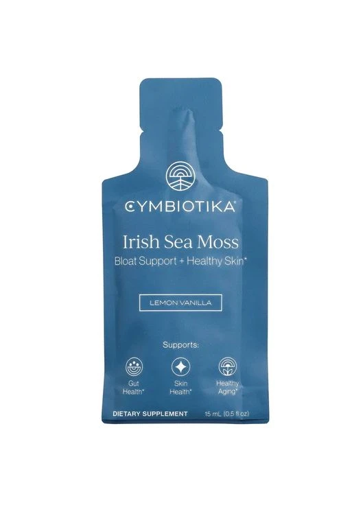 Органічний морський мох Irish Sea Moss Lemon Vanilla з алое вера та мінералами 390 мл 26 пакетиків Cymbiotika (396305539)