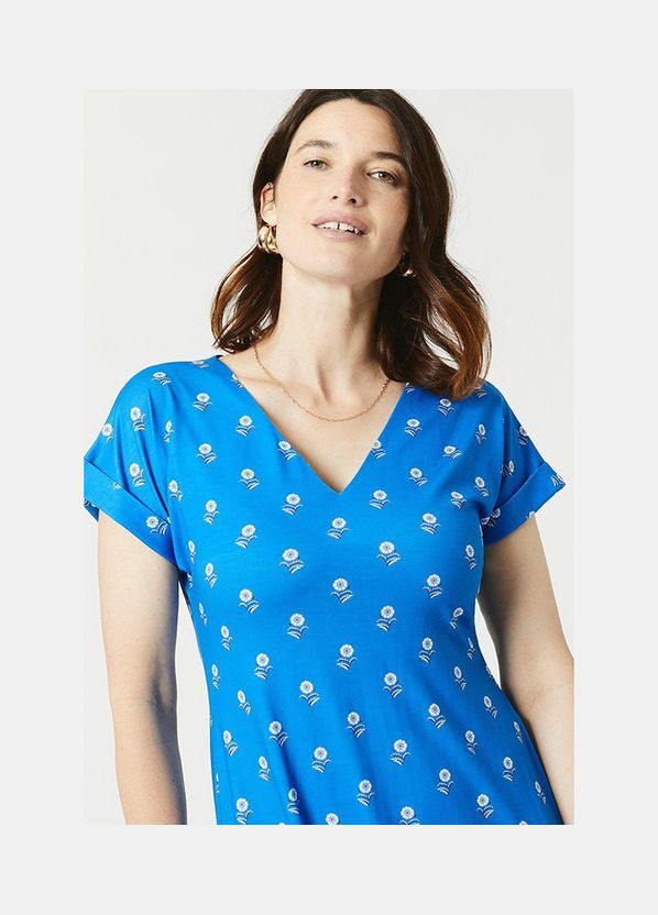 Синее платье MAINE