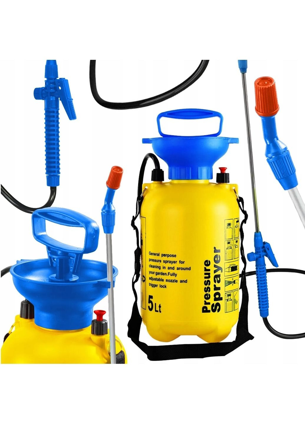 Опрыскиватель ручной помповый с телескопической штангой из нержавеющей стали (5 л) Sprayer (330127465)