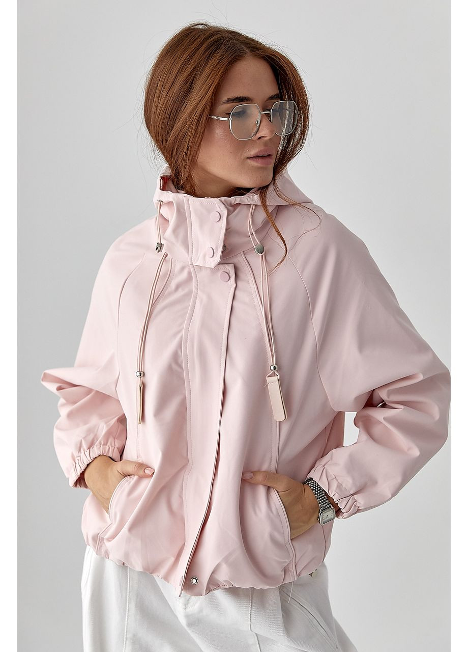 Вітровка вільного фасону на блискавці Lurex (362115981}