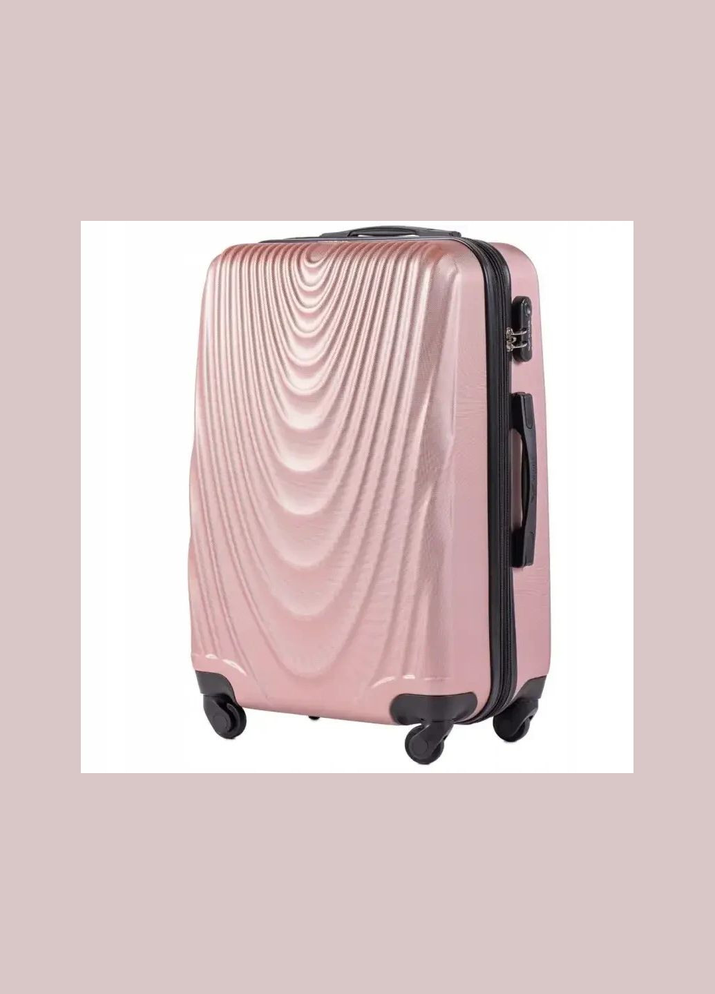Дорожный Чемодан 304 - L (розовое золото) Wings (346534436)