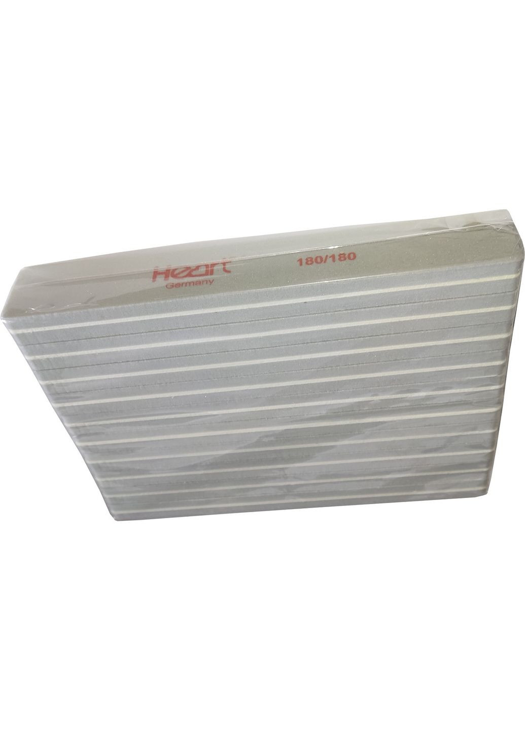 Шліфувальник для нігтів 180\180 прямокутний, упаковка 25шт. Heart (299384848)