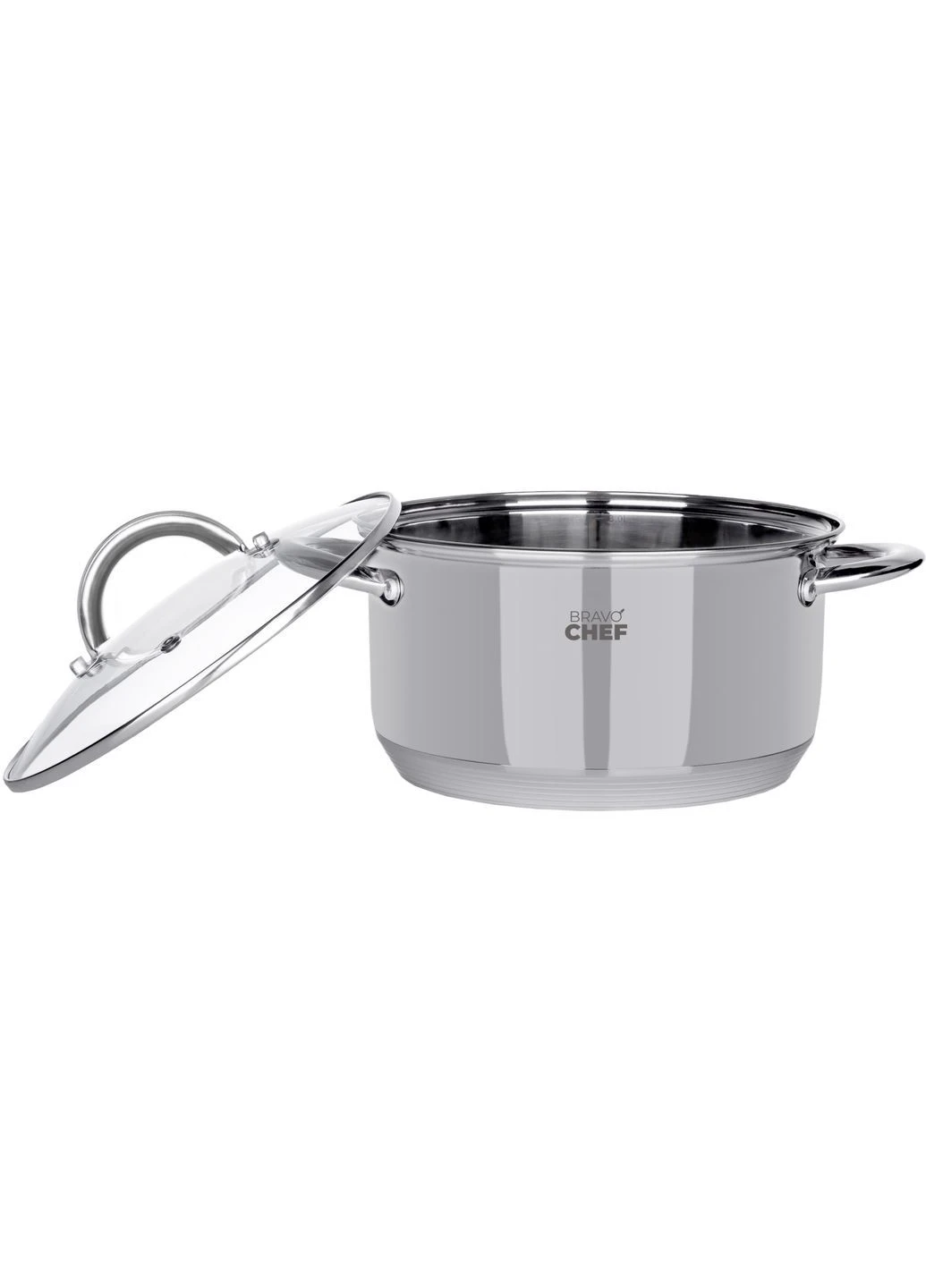 Каструля 20 см (3.6 л) з кришкою (BC-2001-20) Bravo Chef (402286835)