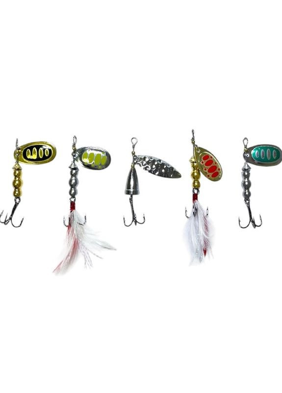 Набор блесен-колебалок в коробке 5шт 5,5 g WEIDA (324262248)
