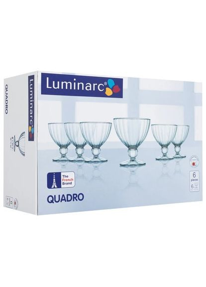 Набор креманок Quadro 250 мл из 6 предметов (N2322) Luminarc (292310303)