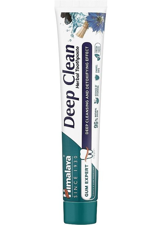 Трав'яна зубна паста з вугіллям - Himalaya Gum Expert Deep Clean Herbal Toothpaste 75ml (1342952-31161509) Himalaya Herbals (368662113)