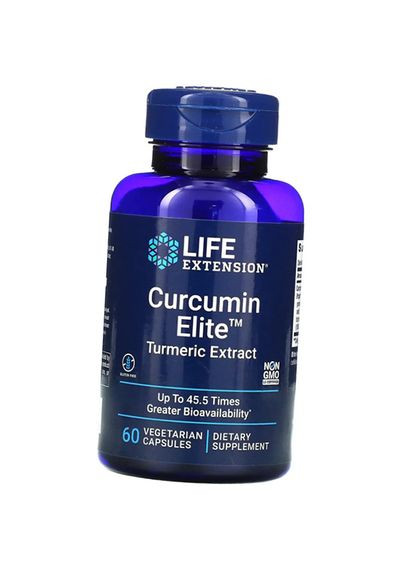 Куркумін, Curcumin Elite Turmeric Extract, 60вегкапс (71346021) Life Extension (322728675)