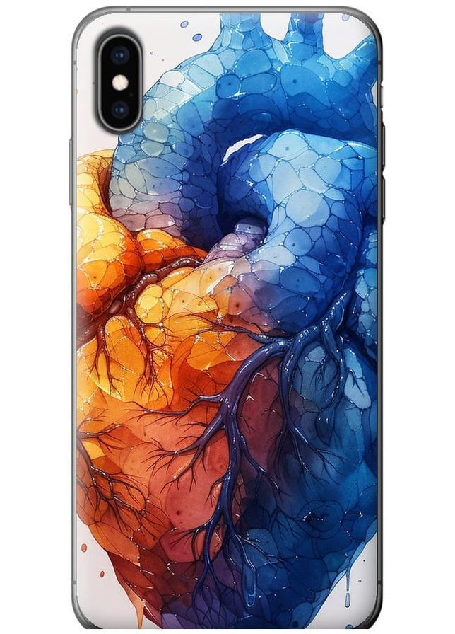 2D пластиковий чохол 'Арт-серце' для Endorphone Apple iPhone XS Max (285119149)