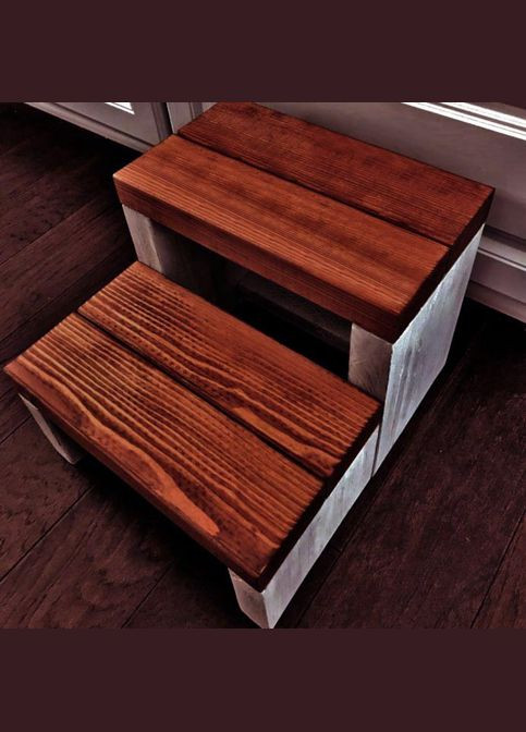 Скамейка-ступенька из дерева Калдария шебби-савоярди (ССТ-00372115) No Brand (327866140)