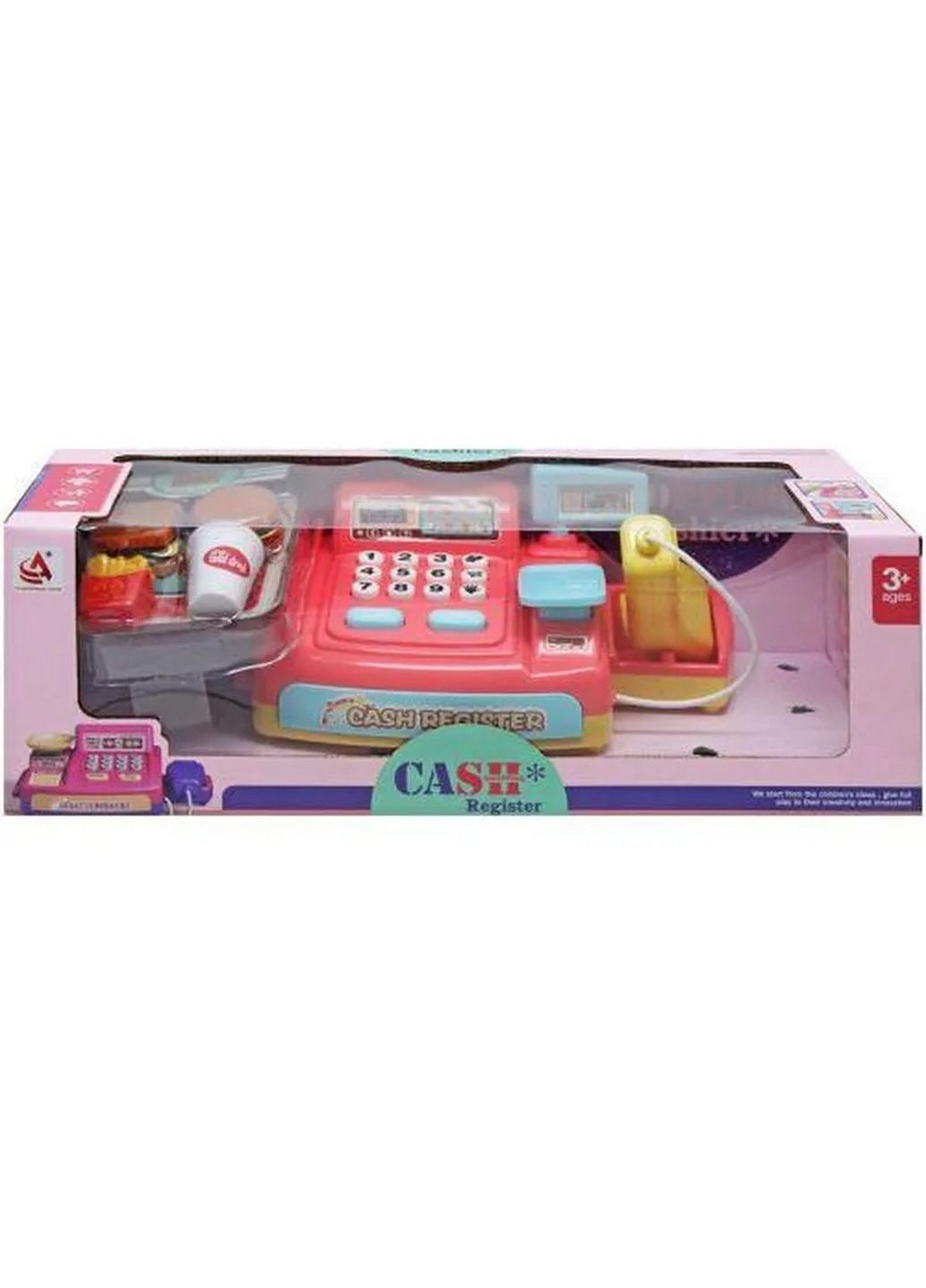 Игровой набор "Кассовый аппарат". 36 элементов, подсветка, звуки, мелодии, продукты Joy Toy (288137592)