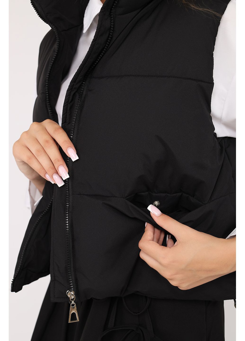 Жилет утеплений жіночий колір чорний ЦБ-00277853 Yuki (350878907)