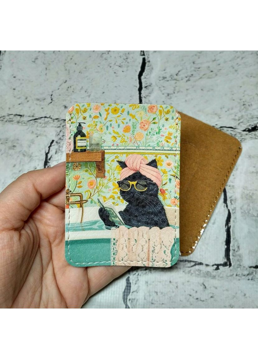 Обкладинка для ID паспорта Котик обкладинка на пластиковий паспорт права 6,5х9,3 см PASSPORTY (356117527)