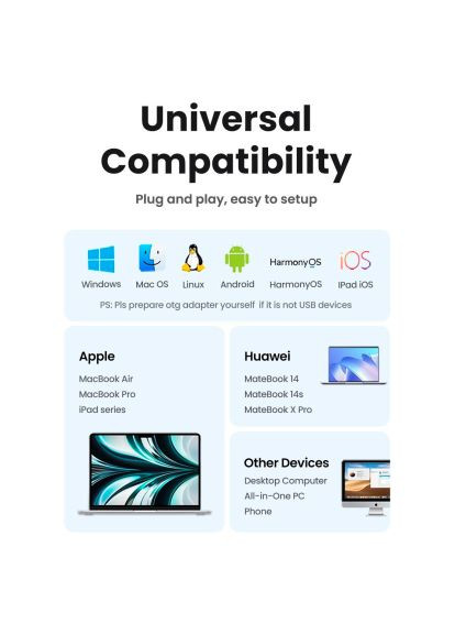 Мишка (90669) Ugreen MU105 Wireless Gray (367254694)