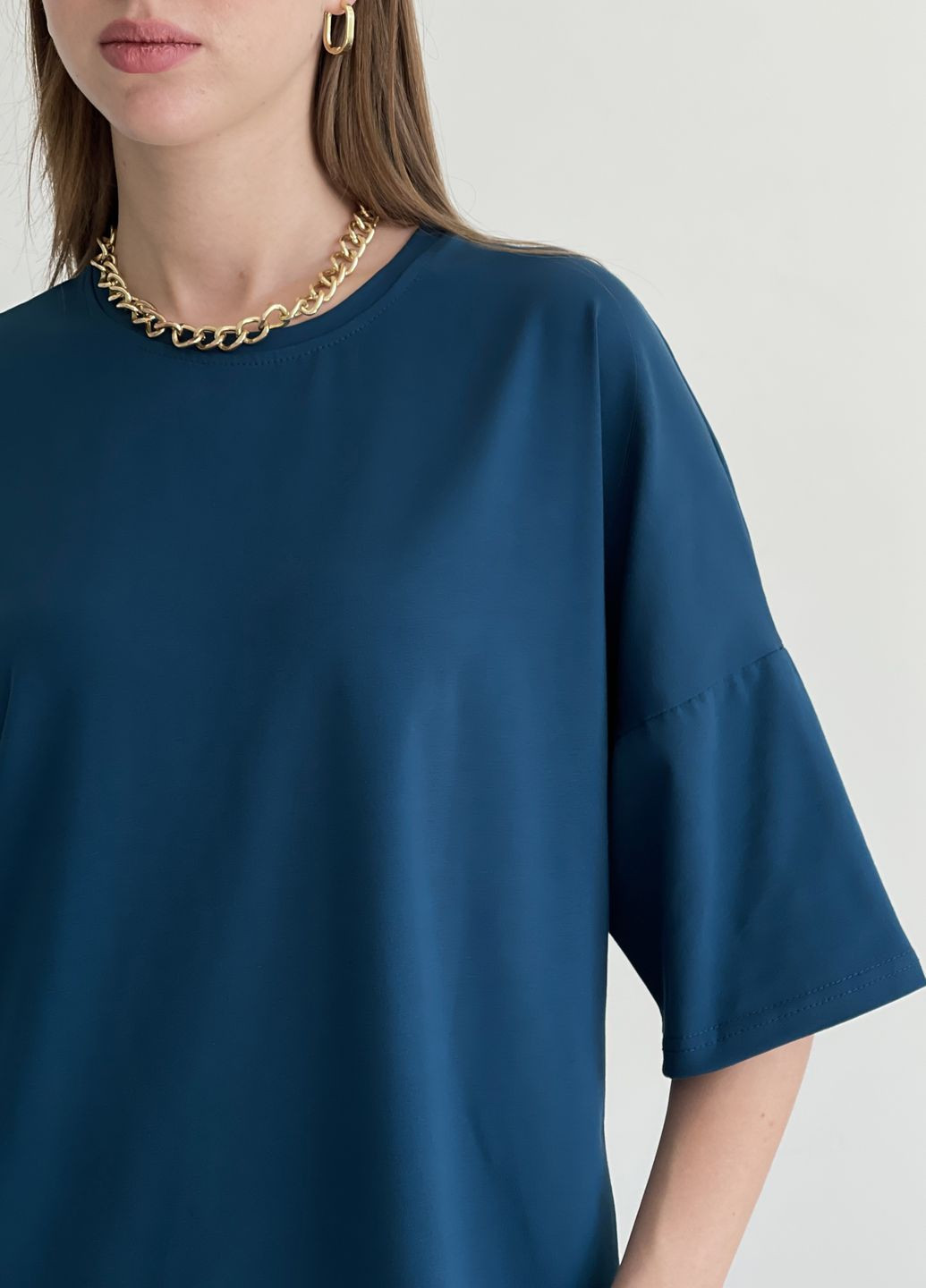 Футболка оверсайз жіноча чорна Монті 800001001 Merlini - (291120869)