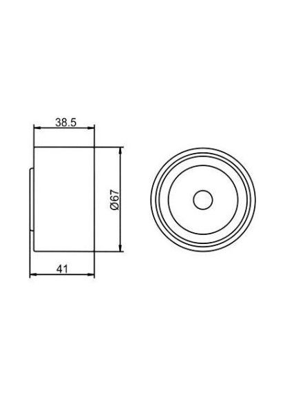 Ролик натяжний ISUZU TROOPER (вир-во ) GT90170 C.I.U GMB (345784256)
