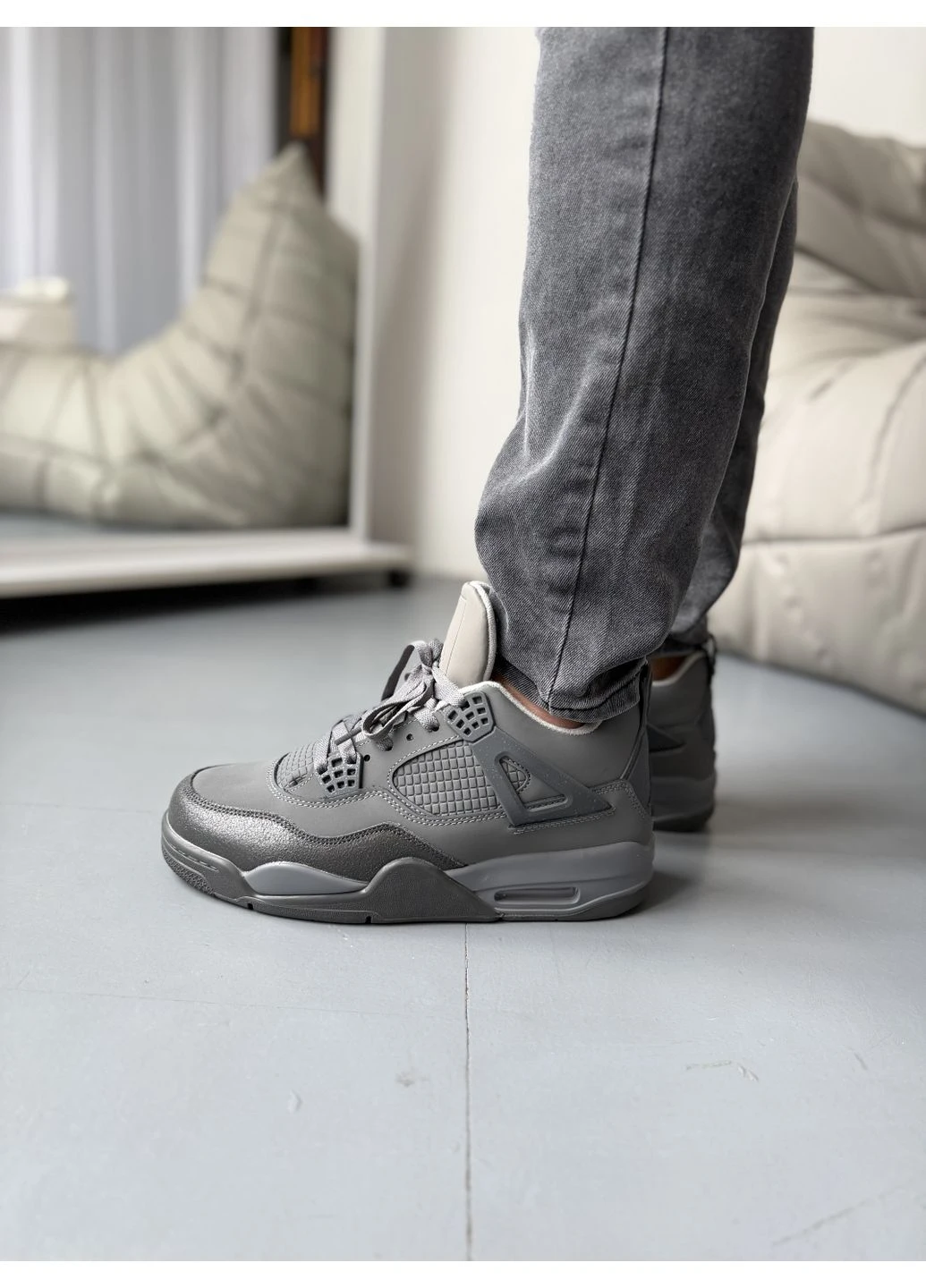 Цветные летние кроссовки nike 4 retro se wet cement найк аир ретро No Brand