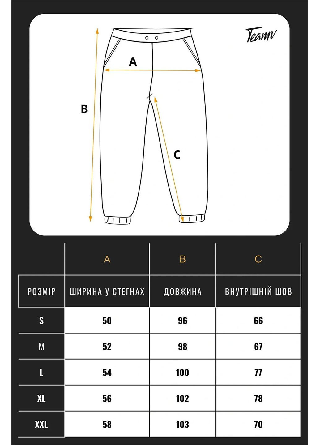 Жіночі спортивні штани чорного кольору з бавовняної плащової тканини Teamv (360641626)