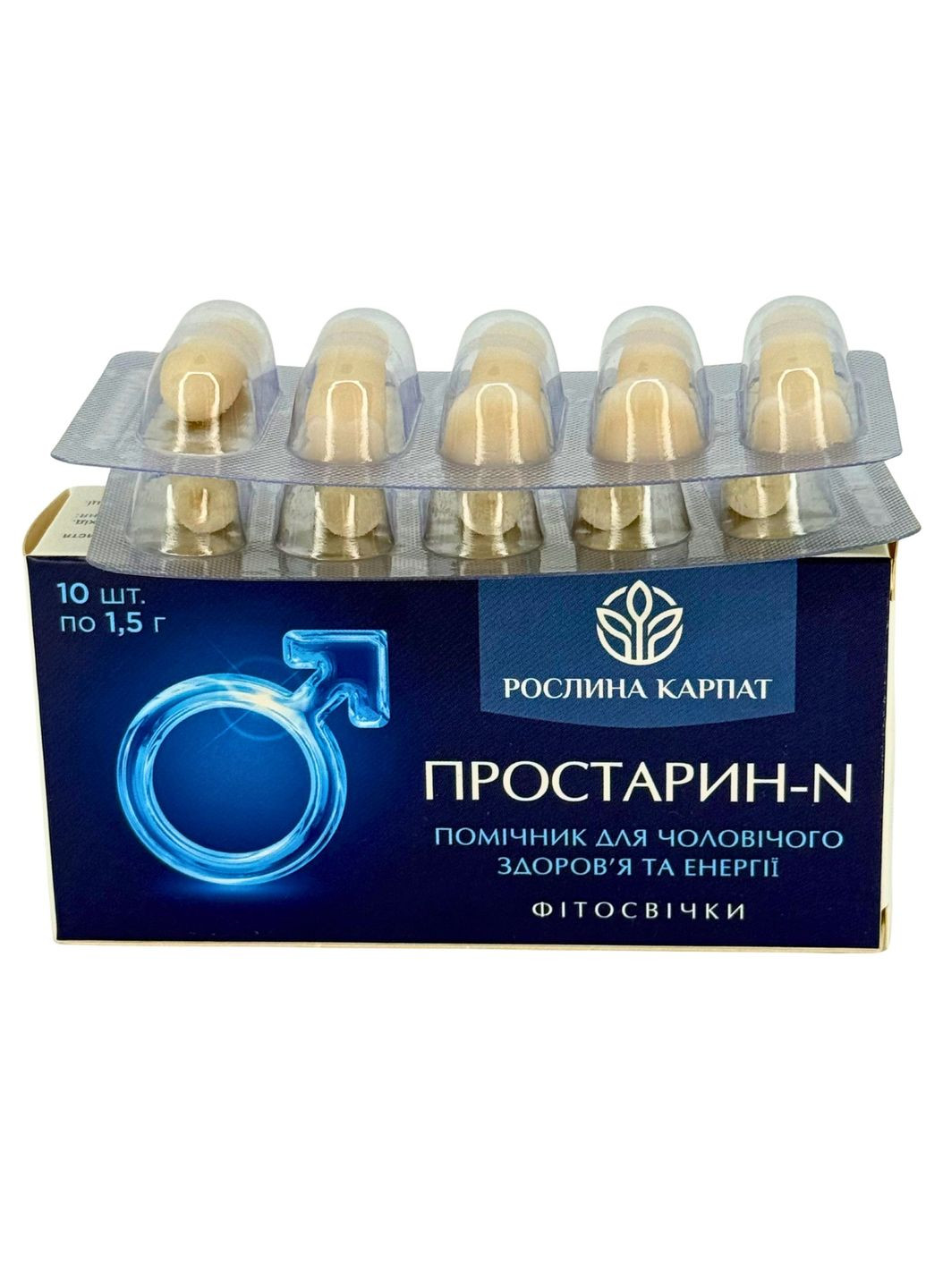 Фітосвічки Простарин-N 10 шт. – підтримка чоловічого здоров’я Рослина Карпат (369619890)
