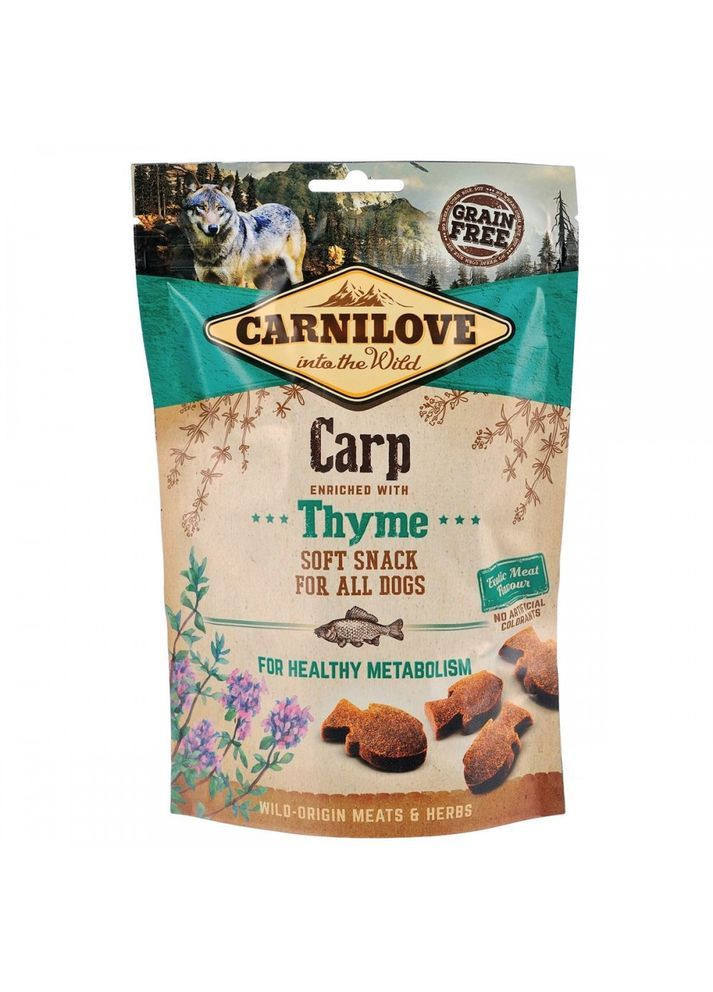 Лакомство для собак Carp with Thyme с карпом и тимьяном 200 г (111374 7335) Carnilove (362135313)