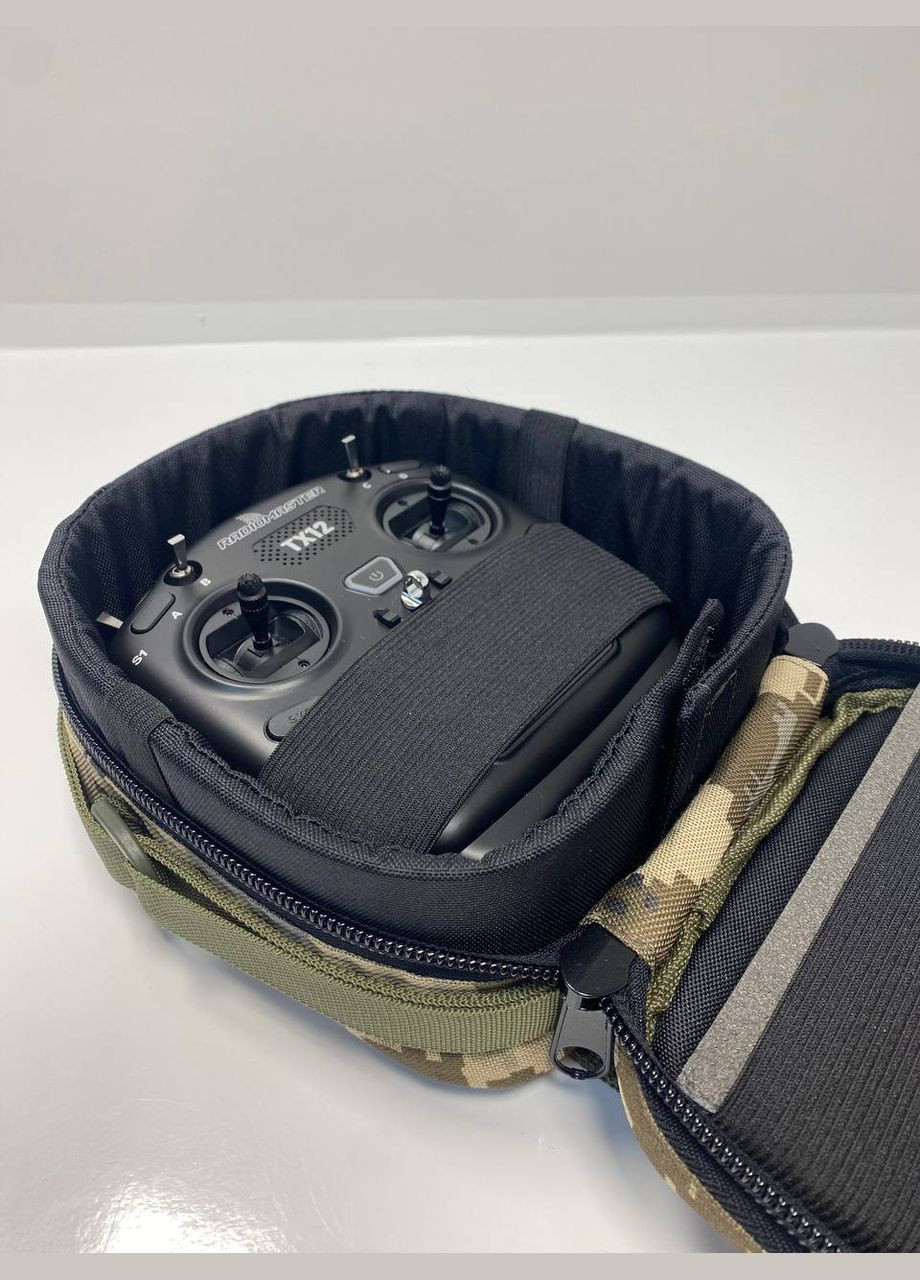 Тактическая сумка для Пульта управления Дроном ТХ12 W73 MOLLE Oxford 600D ПУ М мультикам (5024566M) Clefers (323210992)