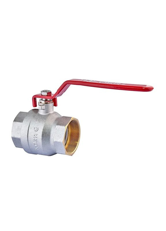 Кран шаровый KR.214 2-1/2" FF ГГР (ручка "рычаг" красная) (KR4950) KOER (315508911)