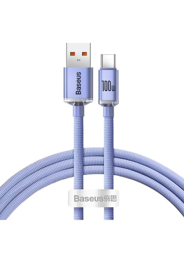 Дата кабель Crystal Shine Series USB to Type-C 100W (1.2m) (CAJY00040) Baseus (290187585)