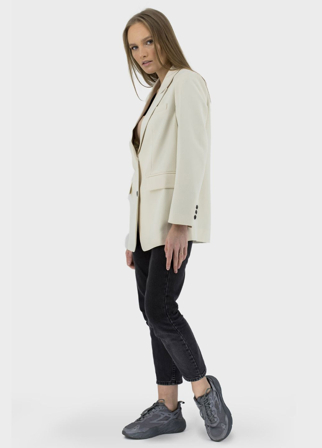 Жіночий класичний піджак з поліестеровою підкладкою, осінь-весна (, ), 35048 Evona (329727058)