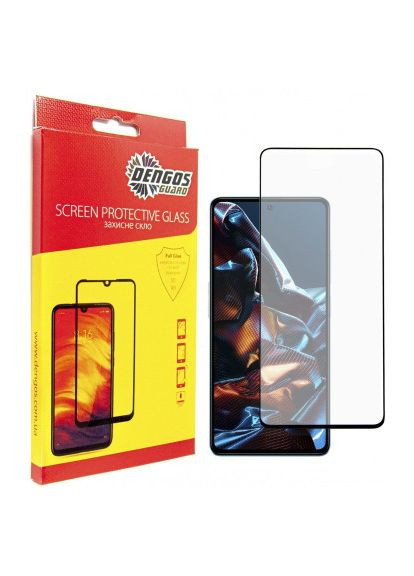 Скло захисне Full Glue Poco X5 Pro 5G (black) (TGFG-303) DENGOS Full Glue Poco X5 Pro 5G (black) (366658514)