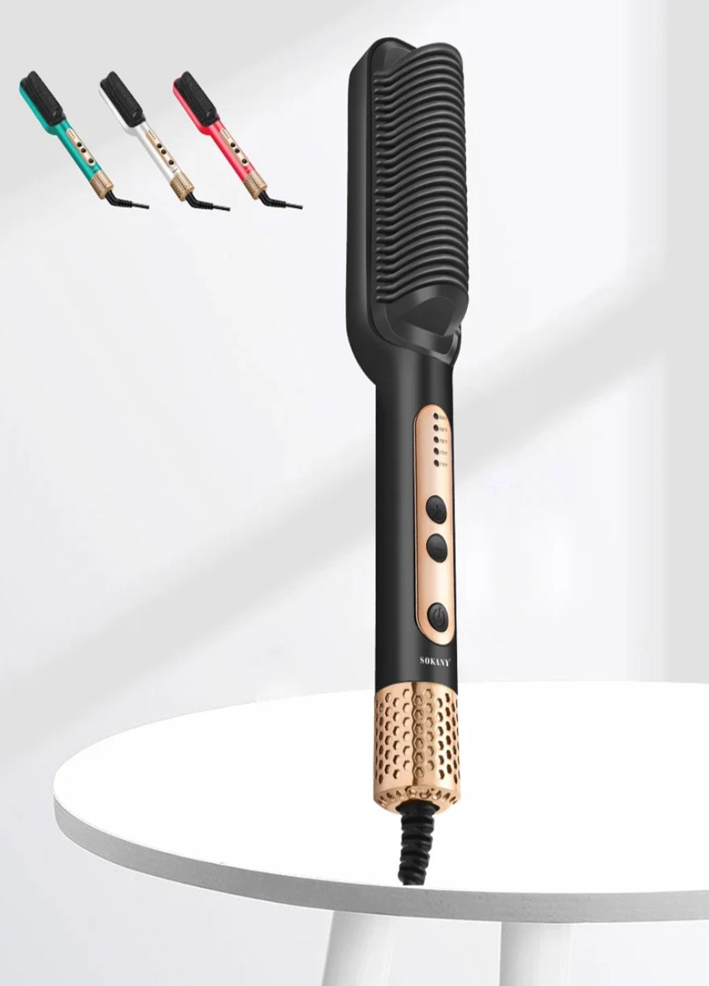 Електрична плойка-гребінець SK-1008 для укладання та випрямлення волосся Sokany (315922397)