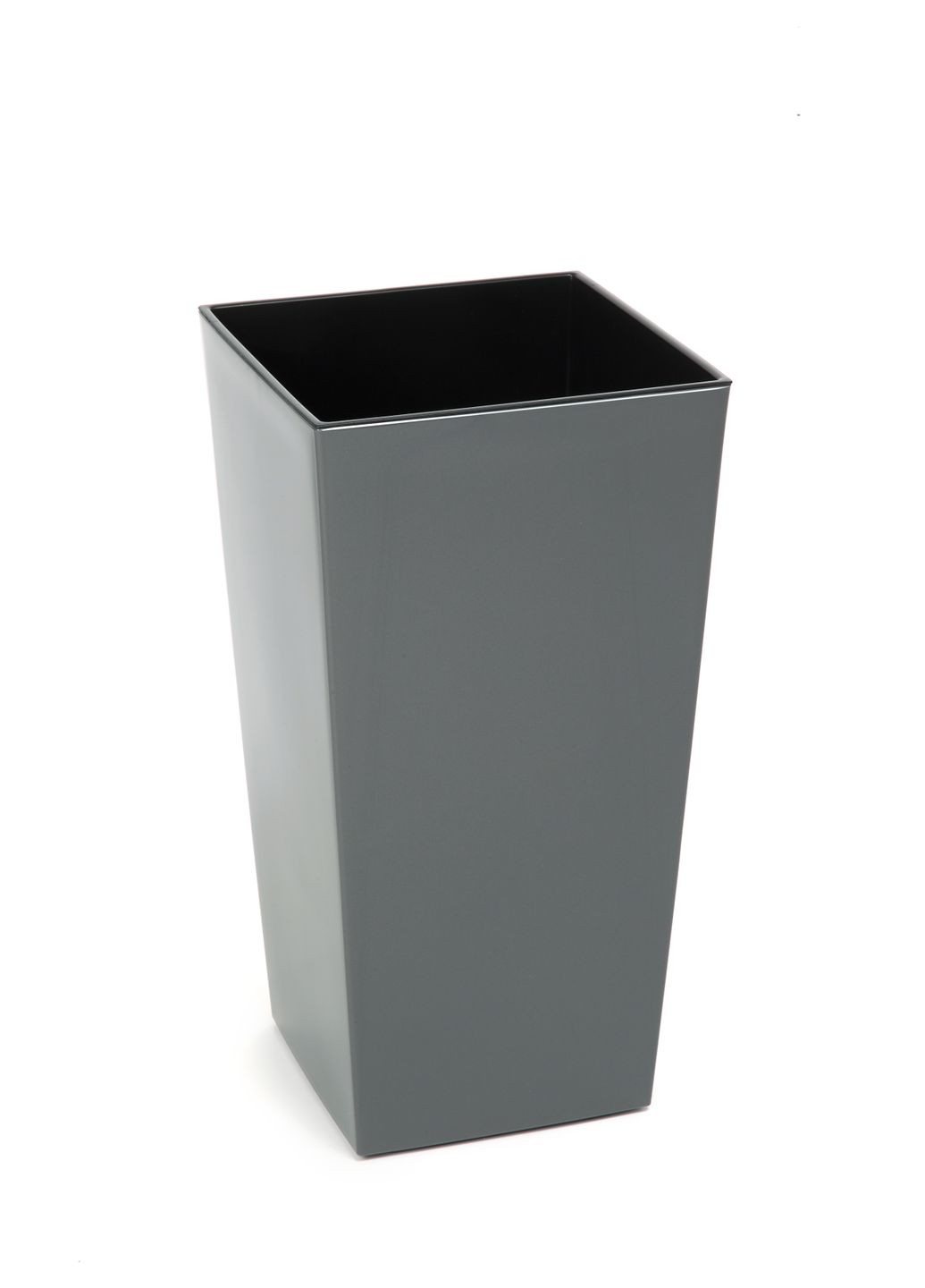 Кашпо Финезия 190х190 антрацит, пластик Lamela Фінезія (345726213)