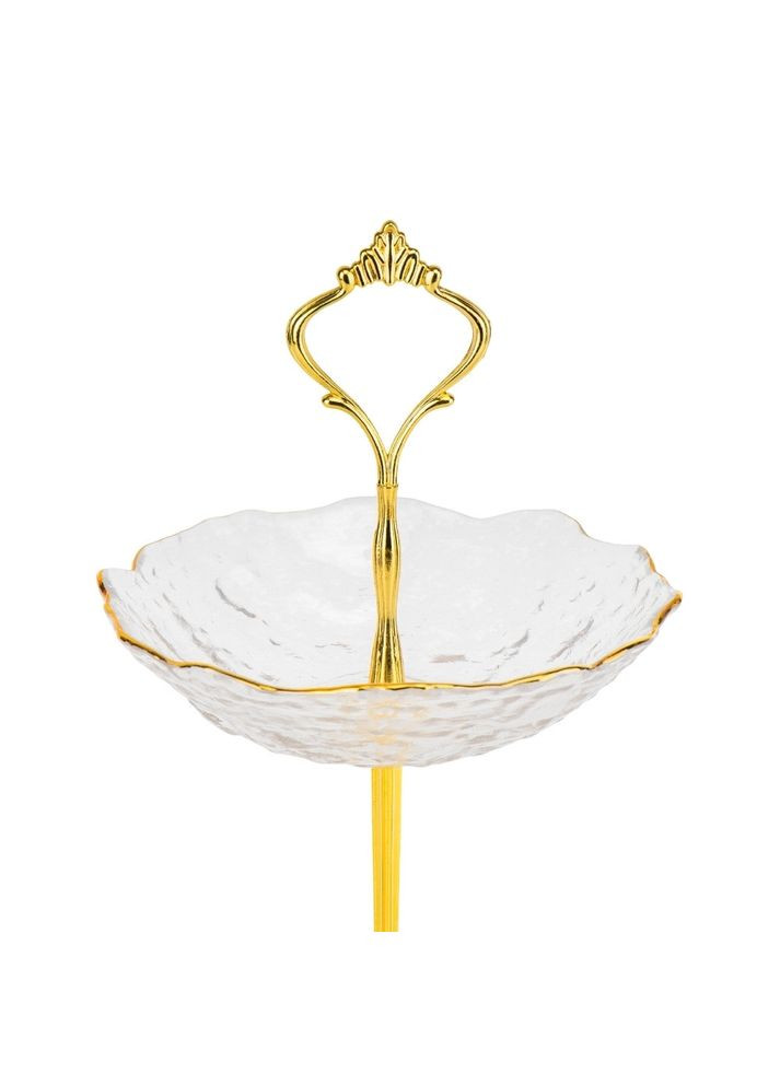 Блюдо 3-х ярусное Горный хрусталь 35х26 см 19219-033 стекло No Brand (346533702)